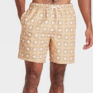 Mens big 7” Swim Trunks with boxers
